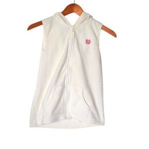 Chaps Hooded Fleece Vest Girls Size‎ 12 14 Years